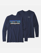 Load image into Gallery viewer, Patagonia P-6 Logo Responsibili-Tee Long Sleeve T-Shirt - Classic Navy