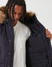 Load image into Gallery viewer, Carhartt-WIP Trapper Parka - Dark Navy Blue / Black
