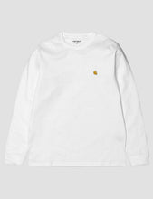 Load image into Gallery viewer, Carhartt-WIP Chase Long Sleeve T-Shirt - White
