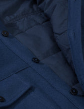 Load image into Gallery viewer, Norse Projects Villads Melton Overshirt - Navy
